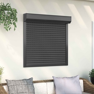 vidaXL Ролетна щора Антрацит 100 x 100 cm Алуминий и полиреутан (42047065)