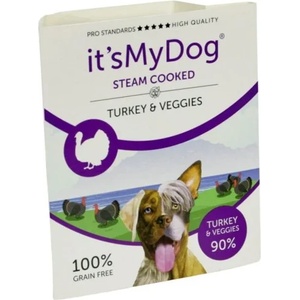 It's My Dog It’s My Dog Steam Cooked - консервирана храна за кучета приготвена на пара, пуешко и зеленчуци- 7 х 395 гр