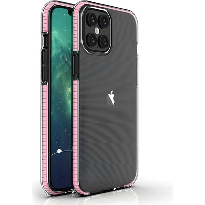 Apple Pокривало Spring clear TPU за Apple iPhone 12 Pro Max - Светлорозов KP8662