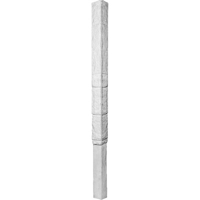 DITON Plotový systém NOVÁ TRÓJA Velikost: 13 x 13 x 331, Varianta: Nová Trója - sloupek 260 koncový přírodní, Povrch: natur, reliéfní