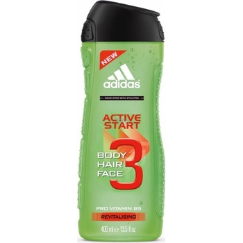 Adidas 3 Active Start Men sprchový gél 6 x 400 ml