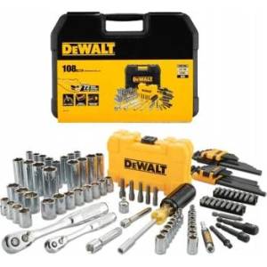 DEWALT Комплект от 108 части DeWalt с тресчотка 1/4" и 3/8" DWMT73801-1 (DWMT73801-1)