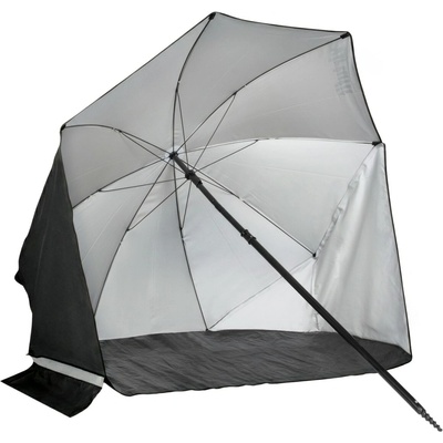 VIRTUFIT Beach Parasol Čierny