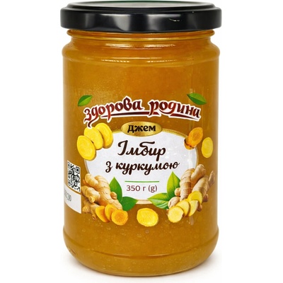 Džem zázvor s kurkumou 350g Zdorova rodyna