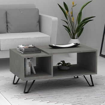 TopMebel Don меламинов кафе масичка в антрацит цвят 90x55x44см