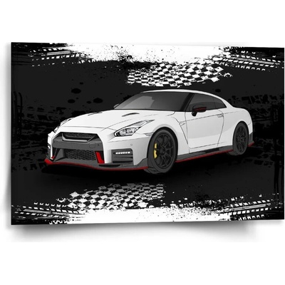 Sablio Obraz Nissan GTR 35 Čierny - 60x40 cm