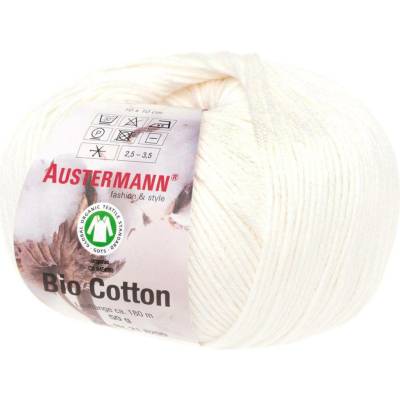 Pletací příze Austermann Bio Cotton Barva: 10 NATUR