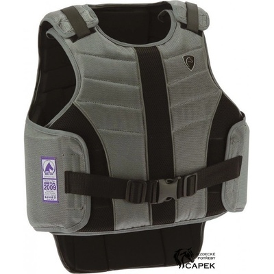 EquiTheme Dětská bezpečnostní vesta ARTICULATED Šedá/černá