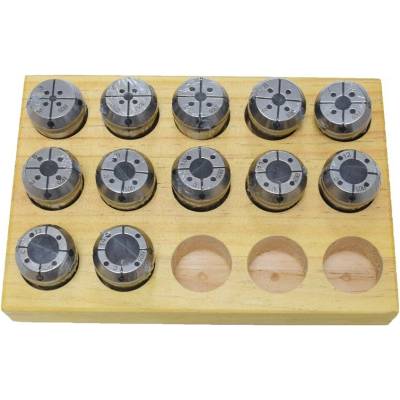Sada zatěsněných kleštin ER25 - 3-14mm (12ks) s chladícími kanálky DIN6499C-430EC-ER25-SET
