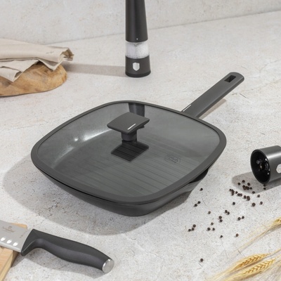 Grilovací pánev Berlinger Haus Antracit Collection 28 cm s titanovým povrchem