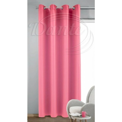 Kroužkovaný závěs Dimout Uni 345 světle růžový - 245 x 140 cm