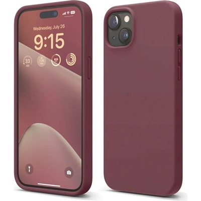 Elago Silicone Case iPhone 15 Plus - Burgundy