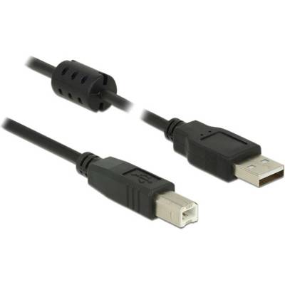 Delock 84894 USB USB 2.0 USB-A zástrčka USB-B zástrčka 0,5m černý