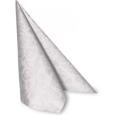 Wimex ubrousky Premium dekor R bílé 50ks 40x40cm
