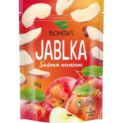 BONITAS Lyofilizované jablká so šupkou 30 g