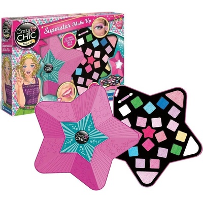 Clementoni 17650 CRAZY CHIC Superstar Make UP sada líčení šminky pro děti
