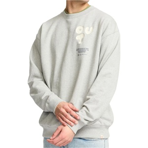 Revolution Мъжки пуловер Revolution Printed Crewneck Out Jumper - Grey / Melange (017-4447-0113)