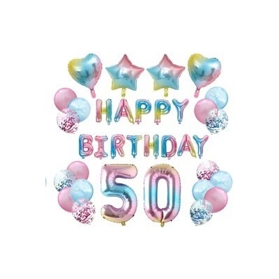 Balónkový set HB duhový číslo 50