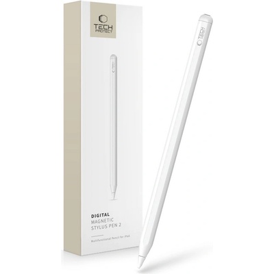 Tech-Protect Дигитална писалка за iPad от Tech Protect Digital Stylus Pen " 2" - Бяла (9589046922541)