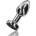 ToyJoy Buttocks The Glider Vibrating Metal Buttplug Small Silver