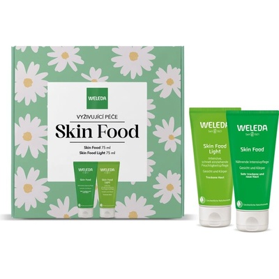 Weleda Skin Food Weleda Skin Food univerzálny výživný krém s bylinkami pre veľmi suchú pokožku 75 ml + Weleda Skin Food Light ľahký hydratačný krém pre suchú pokožku 75 ml