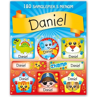 ARGUS Veselé nálepky samolepky s menom Daniel