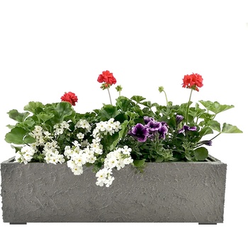 Amadea Betonový truhlík odlehčený hrubý 63x22,5x17,5 cm