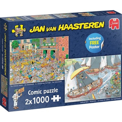 Jumbo Sýrový trh + Závod plachetnic 2 × 1000 dílky