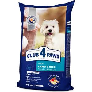 CLUB 4 PAWS Dog Mini Adult Агнешко с Ориз 14kg