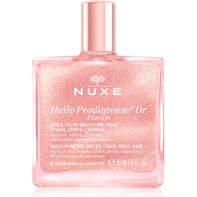 Nuxe Huile Prodigieuse Or Florale мултифункционално масло със блестящи частици за лице, тяло и коса 50ml
