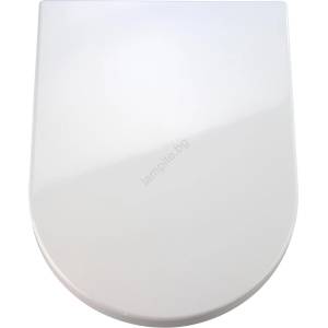 WENKO 18396100-WC тоалетно седало PALMA 46, 5x35, 7 cm бяло/сребристо (WE0609)