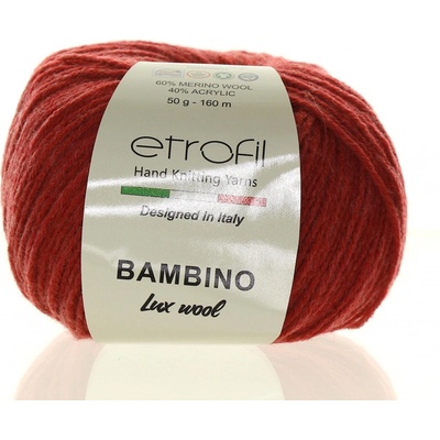 Etrofil Bambino Lux Wool cihlová melange 70313