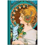 Kalendart Mucha S165 Charmois lined hardcover notebook (24C165S-005)