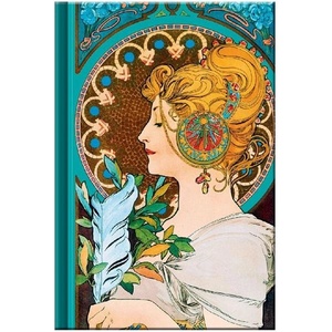 Kalendart Mucha S165 Charmois lined hardcover notebook (24C165S-005)