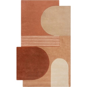 Flair Rugs Ръчно изработен вълнен килим теракотен 200x290 cm Lozenge Terracotta - Flair Rugs (503119377571)