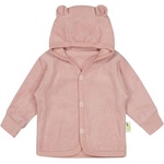 Bio Baby Бебешки суитшърт с ушички Bio Baby - 80 сm, 9-12 месеца, розово фроте (97222323) - baby