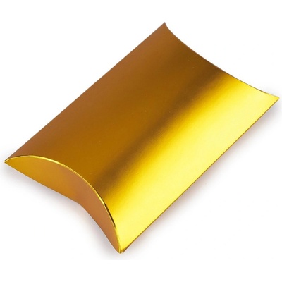 Dárková krabička metalická - zlatá metalic (2 ks)