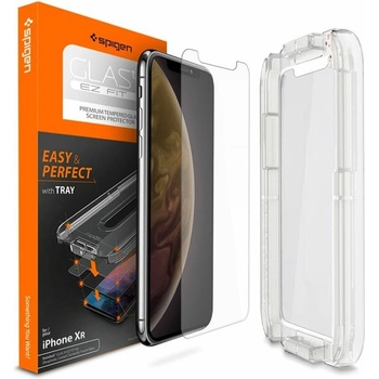 Spigen Протектор от закалено стъкло /Tempered Glass/ Spigen 064GL24818 за Apple iPhone 11/XR, 9H твърдост (064GL24818)