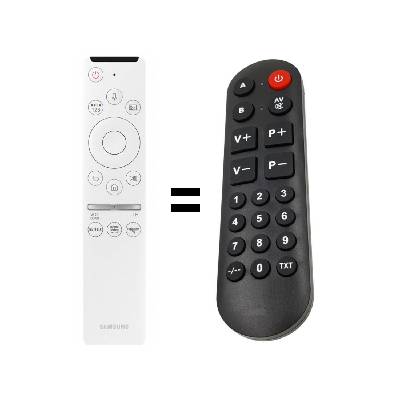 Senior Samsung QE55LS01T náhradný diaľkový ovládač pre seniorov.