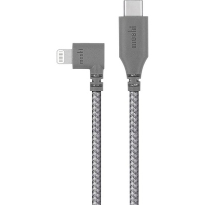 Moshi Кабел Moshi Integra USB-C to Lightning Cable 90-Degree (99MO084045), от USB C(м) към Lightning(м), 1.5m, сив (99MO084045 / 50855)