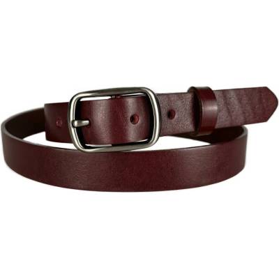 Penny Belts Dámský kožený opasek 2510-95 bordó