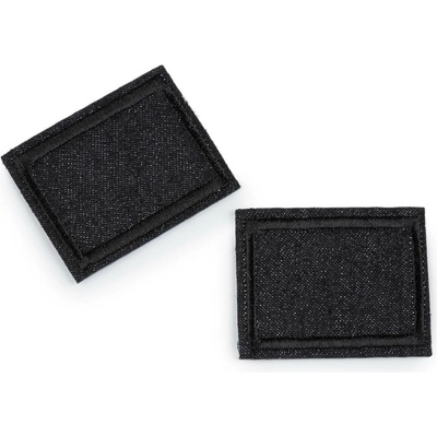 Nažehlovací záplaty pro opravy dírek jeans 3x4 cm, střední, 4 černá