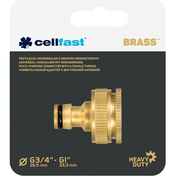 CELLFAST Pripojenie s vnútorným závitom G3/4“ – G1“ BRASS