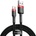 Baseus Cafule USB - A на USB - C кабел QC 3.0, 3A - 1 м - черен / червен KP35201