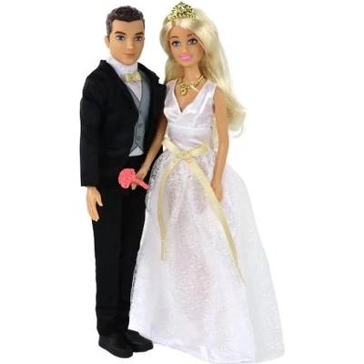 Teddies Кукла Anlily 2бр булка и младоженец пластмаса 30см, 23x32x5см