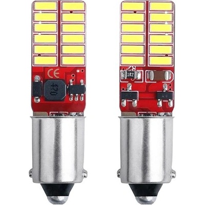 Rabel BA9S Canbus T4W T5W 24 smd 4014 12V bílá