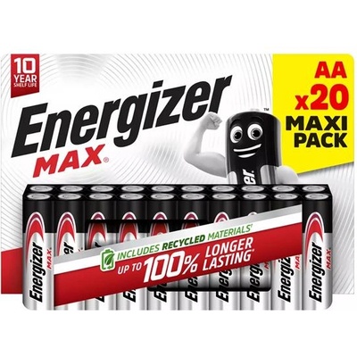 Energizer Батерия, молив AA, 20 бр. , ENERGIZER "Max" 7638900437874 (7638900437874)