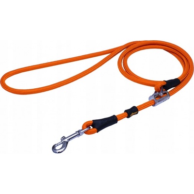 BAFPET Lanová vodítka s kůží niklová karabina