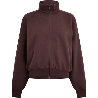 Fear of god essentials Поларено горнище с цип FEAR OF GOD ESSENTIALS Women's Full Zip Fleece - Plum