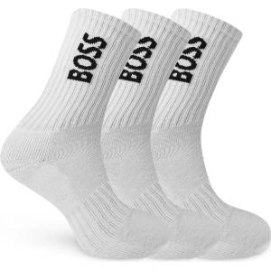Boss Чорапи Boss Mens BOSS Bodywear 3 Pack Socks with Logo Detail (Crew) - White 100